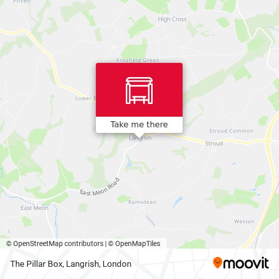 The Pillar Box, Langrish map