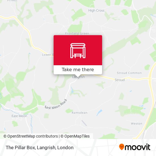 The Pillar Box, Langrish map
