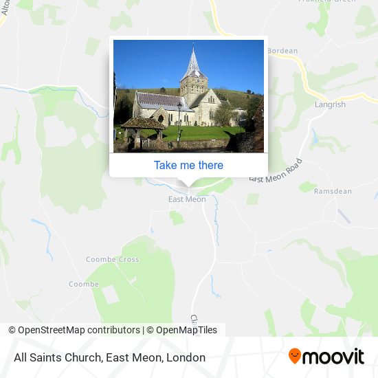 All Saints Church, East Meon map