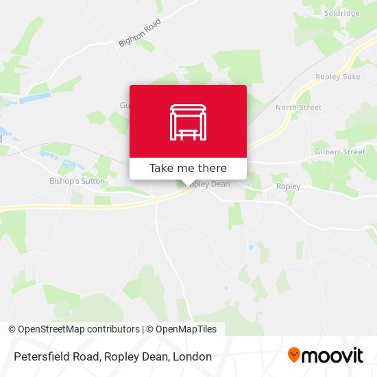 Petersfield Road, Ropley Dean map