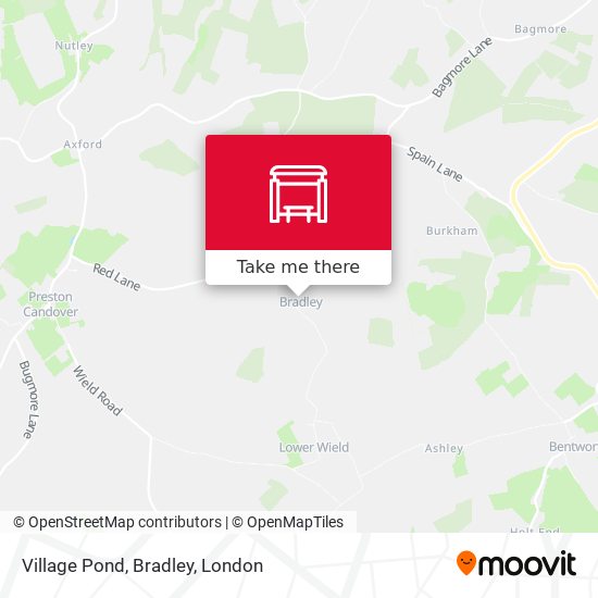 Village Pond, Bradley map