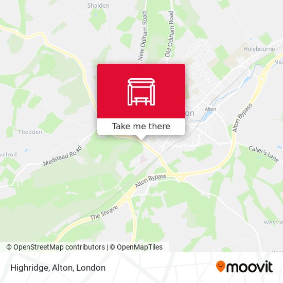 Highridge, Alton map