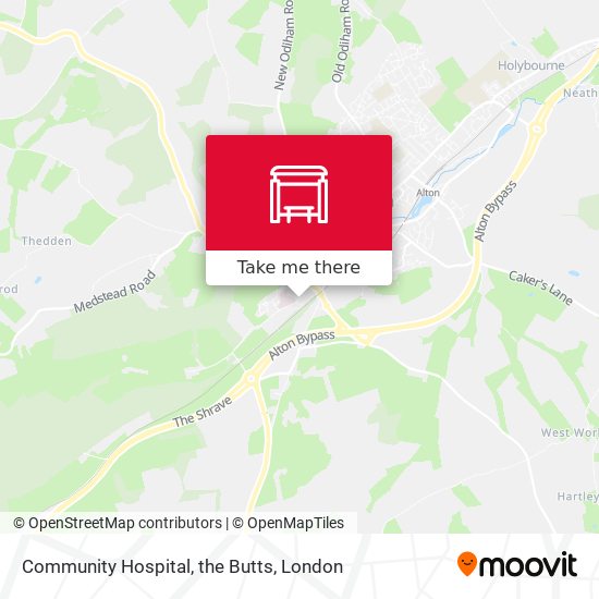 Community Hospital, the Butts map