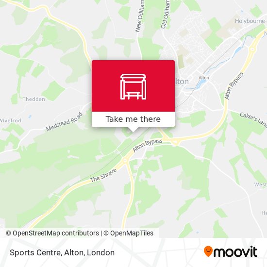 Sports Centre, Alton map