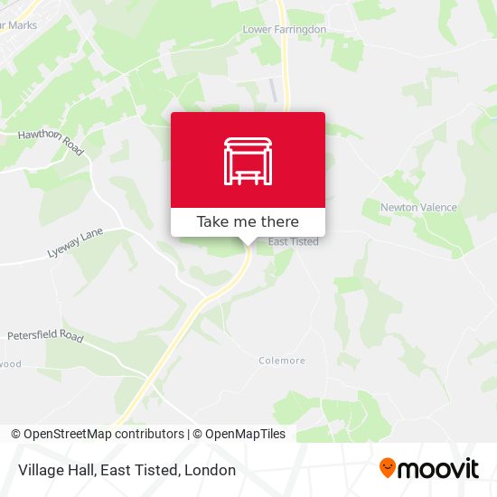 Village Hall, East Tisted map