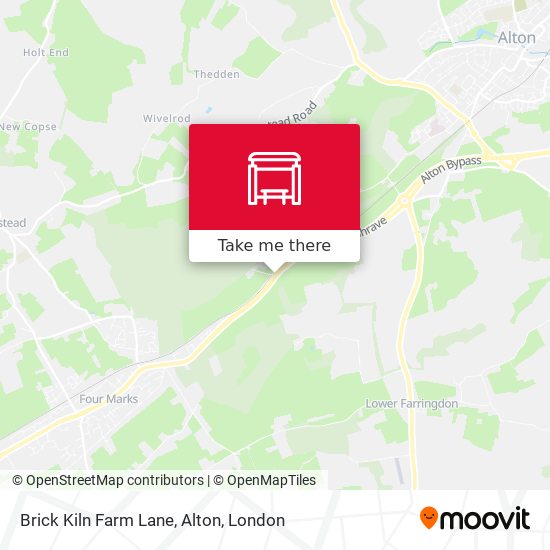 Brick Kiln Farm Lane, Alton map