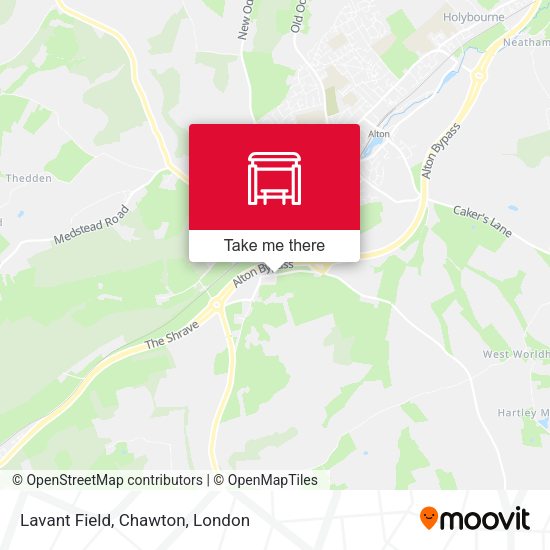 Lavant Field, Chawton map
