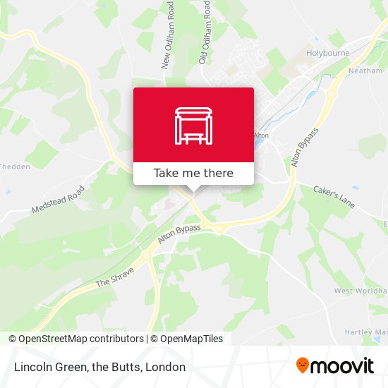 Lincoln Green, the Butts map
