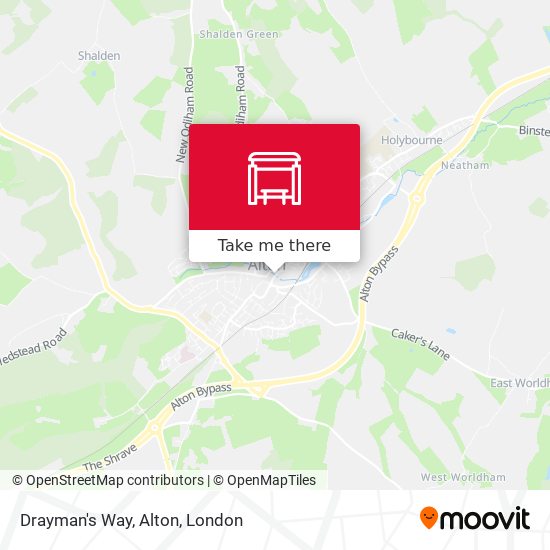 Drayman's Way, Alton map