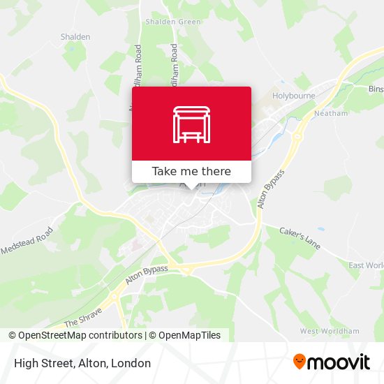High Street, Alton map