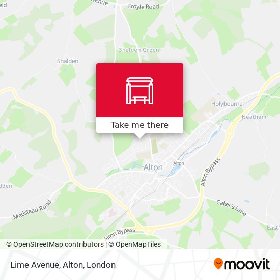 Lime Avenue, Alton map