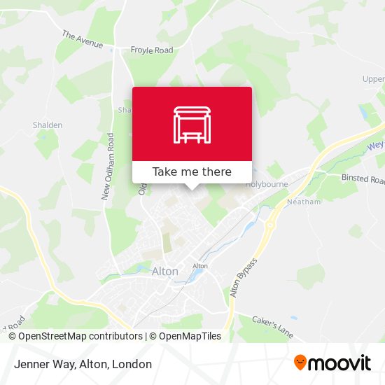 Jenner Way, Alton map