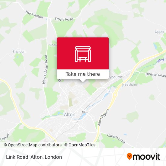 Link Road, Alton map
