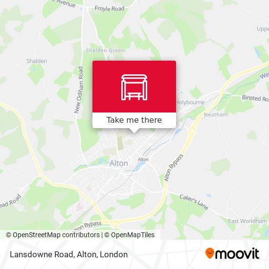 Lansdowne Road, Alton map