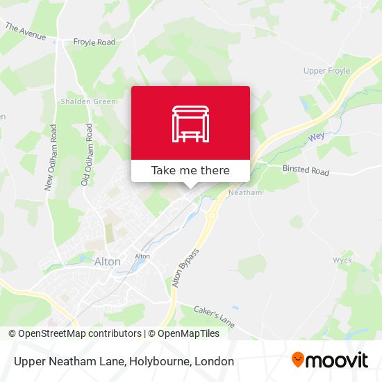 Upper Neatham Lane, Holybourne map