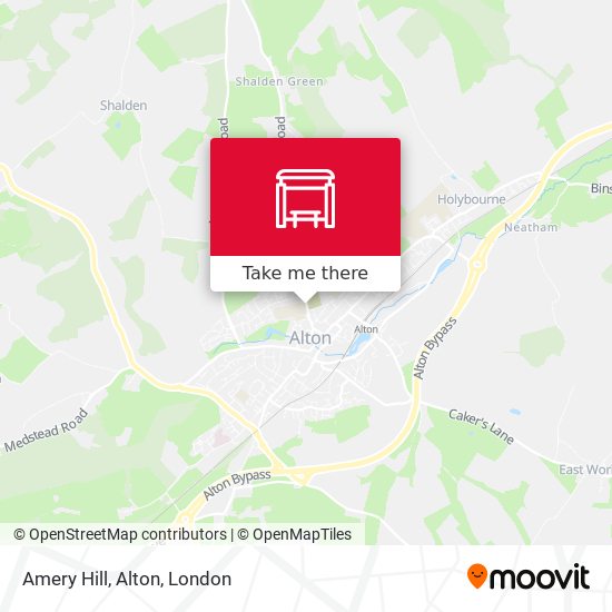 Amery Hill, Alton map