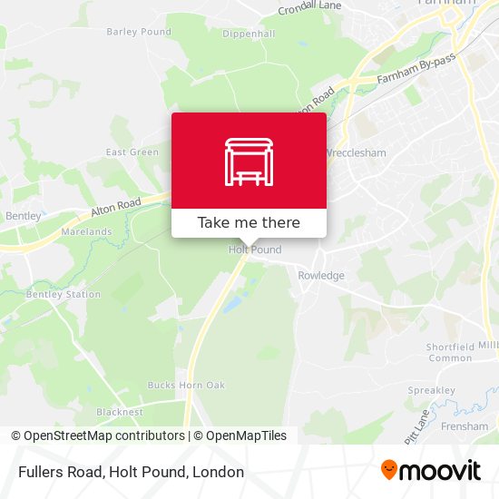 Fullers Road, Holt Pound map