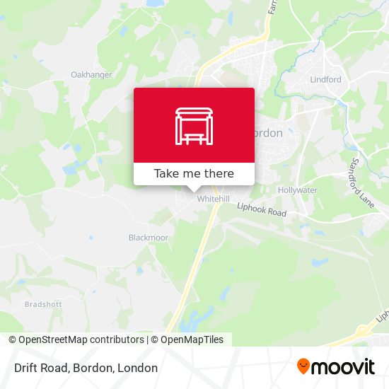 Drift Road, Bordon map