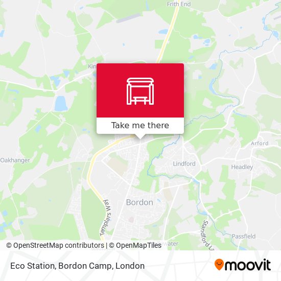 Eco Station, Bordon Camp map