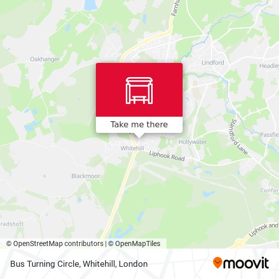 Bus Turning Circle, Whitehill map