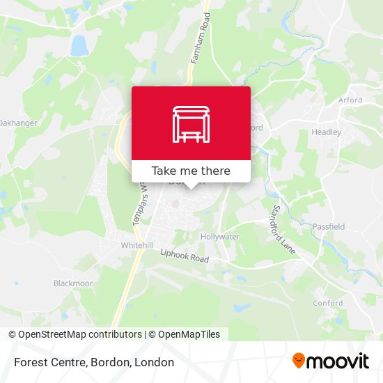 Forest Centre, Bordon map
