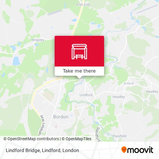 Lindford Bridge, Lindford map