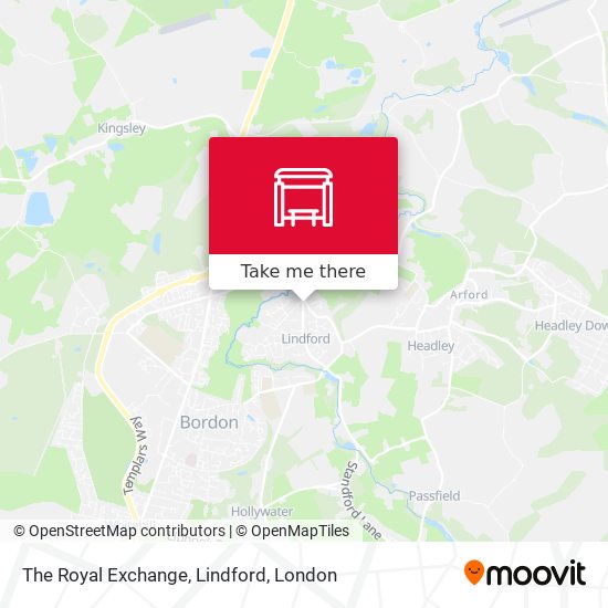 The Royal Exchange, Lindford map