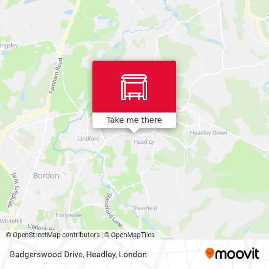 Badgerswood Drive, Headley map