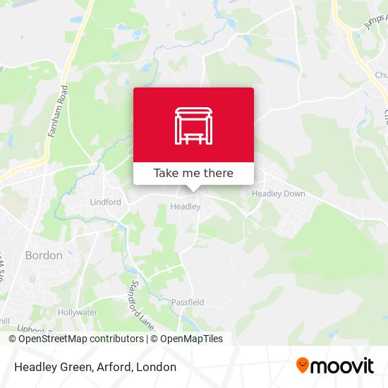 Headley Green, Arford map
