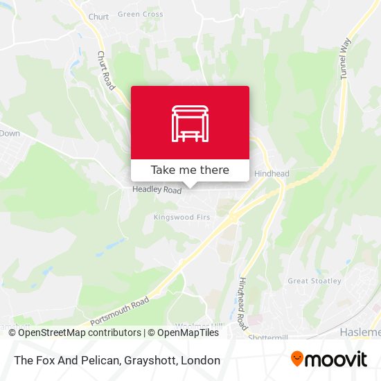 The Fox And Pelican, Grayshott map