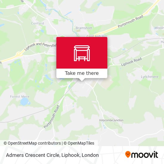Admers Crescent Circle, Liphook map
