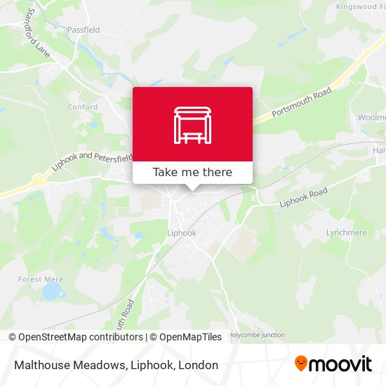 Malthouse Meadows, Liphook map