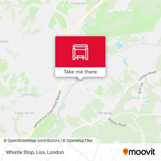 Whistle Stop, Liss map