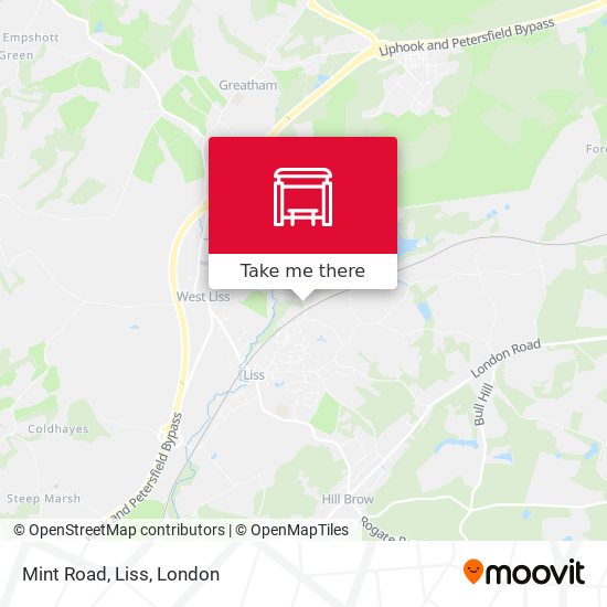 Mint Road, Liss map