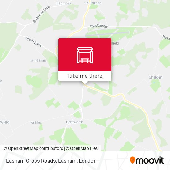 Lasham Cross Roads, Lasham map