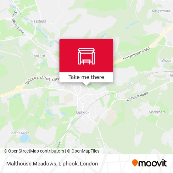 Malthouse Meadows, Liphook map