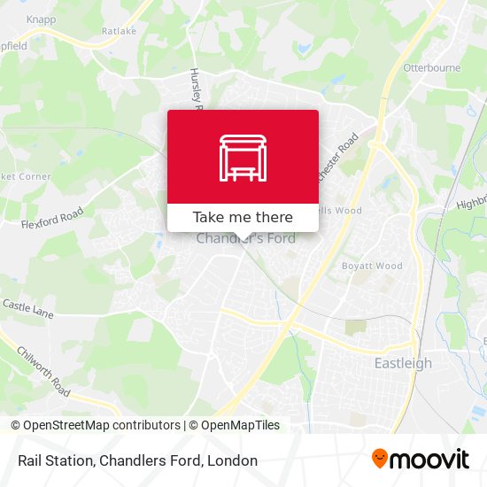 Rail Station, Chandlers Ford map