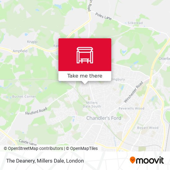 The Deanery, Millers Dale map