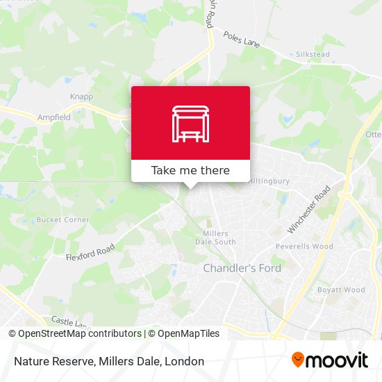 Nature Reserve, Millers Dale map