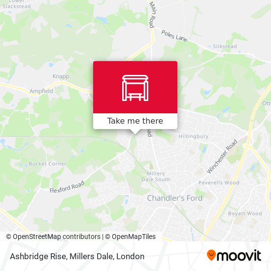 Ashbridge Rise, Millers Dale map