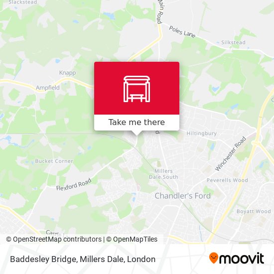 Baddesley Bridge, Millers Dale map