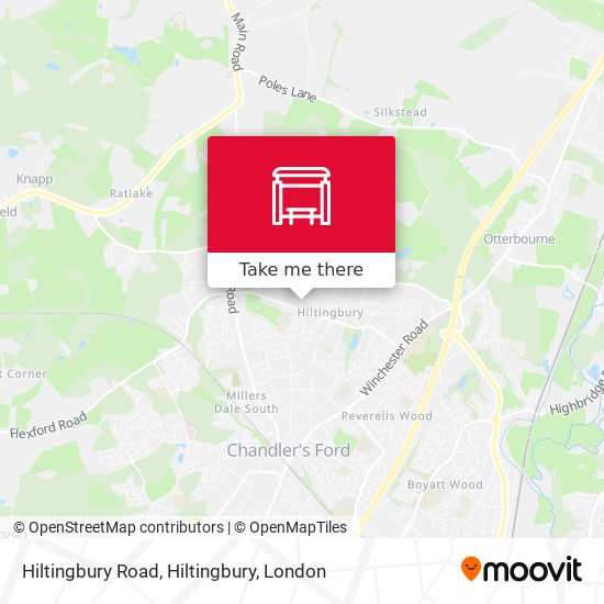 Hiltingbury Road, Hiltingbury map