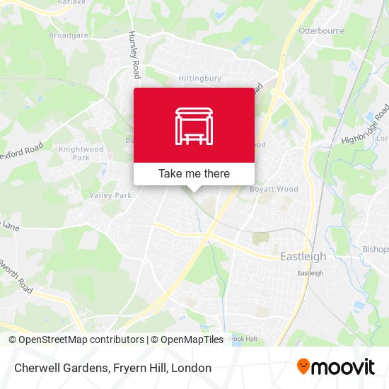 Cherwell Gardens, Fryern Hill map