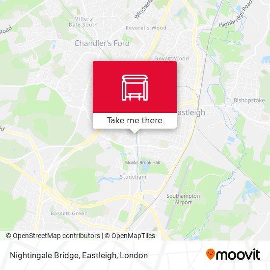 Nightingale Bridge, Eastleigh map