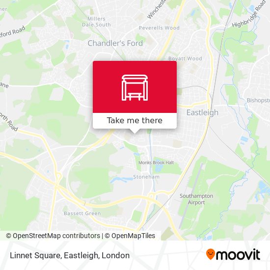 Linnet Square, Eastleigh map