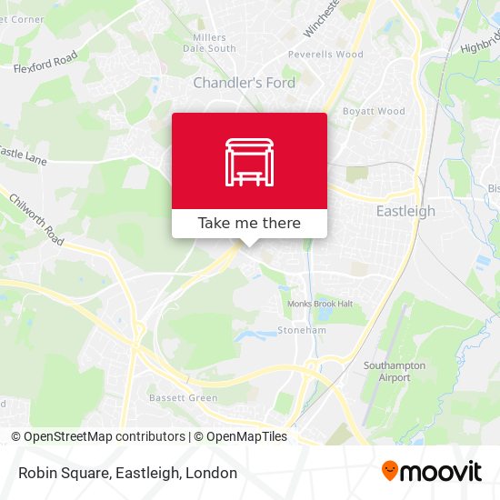 Robin Square, Eastleigh map