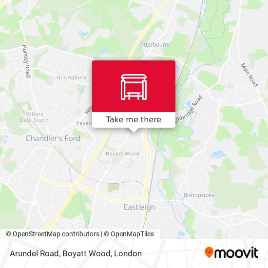 Arundel Road, Boyatt Wood map