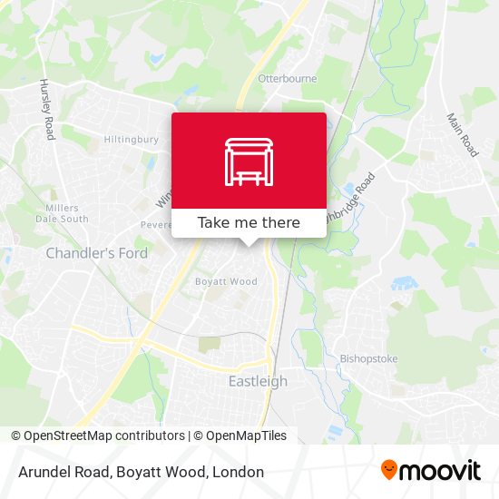Arundel Road, Boyatt Wood map