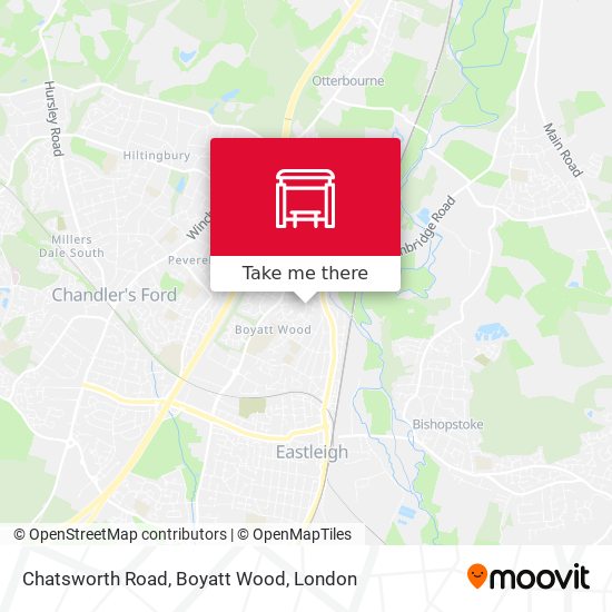 Chatsworth Road, Boyatt Wood map