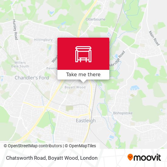Chatsworth Road, Boyatt Wood map